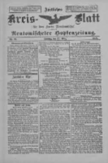 Amtliches Kreis-Blatt f&uuml;r den Kreis Neutomischel: zugleich Neutomischeler Hopfenzeitung 1898.03.22 Nr23