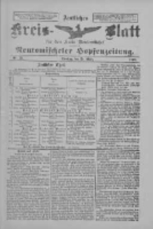 Amtliches Kreis-Blatt f&uuml;r den Kreis Neutomischel: zugleich Neutomischeler Hopfenzeitung 1898.03.29 Nr25