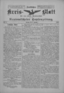Amtliches Kreis-Blatt f&uuml;r den Kreis Neutomischel: zugleich Neutomischeler Hopfenzeitung 1899.01.06 Nr2