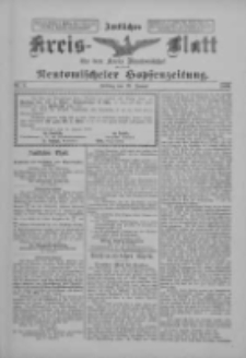 Amtliches Kreis-Blatt f&uuml;r den Kreis Neutomischel: zugleich Neutomischeler Hopfenzeitung 1899.01.20 Nr6