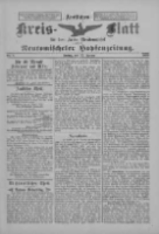 Amtliches Kreis-Blatt f&uuml;r den Kreis Neutomischel: zugleich Neutomischeler Hopfenzeitung 1899.01.27 Nr8