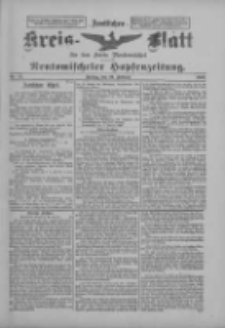 Amtliches Kreis-Blatt f&uuml;r den Kreis Neutomischel: zugleich Neutomischeler Hopfenzeitung 1899.02.10 Nr12