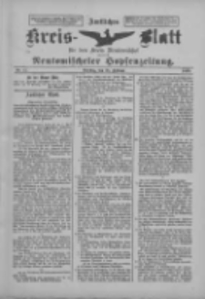 Amtliches Kreis-Blatt f&uuml;r den Kreis Neutomischel: zugleich Neutomischeler Hopfenzeitung 1899.02.28 Nr17