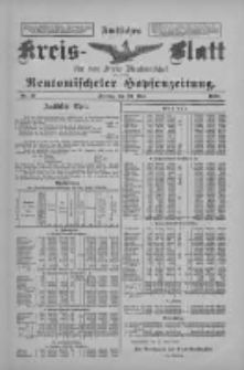 Amtliches Kreis-Blatt f&uuml;r den Kreis Neutomischel: zugleich Neutomischeler Hopfenzeitung 1898.05.20 Nr39