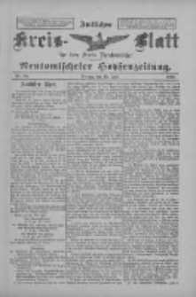 Amtliches Kreis-Blatt f&uuml;r den Kreis Neutomischel: zugleich Neutomischeler Hopfenzeitung 1898.07.15 Nr54