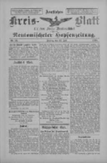 Amtliches Kreis-Blatt f&uuml;r den Kreis Neutomischel: zugleich Neutomischeler Hopfenzeitung 1898.07.22 Nr56