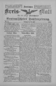 Amtliches Kreis-Blatt f&uuml;r den Kreis Neutomischel: zugleich Neutomischeler Hopfenzeitung 1898.07.26 Nr57