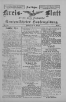 Amtliches Kreis-Blatt für den Kreis Neutomischel: zugleich Neutomischeler Hopfenzeitung 1898.08.05 Nr60