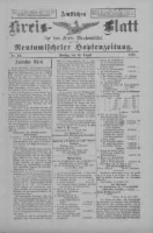 Amtliches Kreis-Blatt für den Kreis Neutomischel: zugleich Neutomischeler Hopfenzeitung 1898.08.19 Nr64