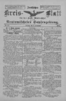 Amtliches Kreis-Blatt f&uuml;r den Kreis Neutomischel: zugleich Neutomischeler Hopfenzeitung 1898.09.02 Nr68