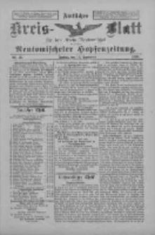 Amtliches Kreis-Blatt f&uuml;r den Kreis Neutomischel: zugleich Neutomischeler Hopfenzeitung 1898.09.16 Nr72