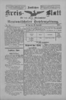 Amtliches Kreis-Blatt für den Kreis Neutomischel: zugleich Neutomischeler Hopfenzeitung 1898.09.23 Nr74