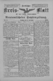 Amtliches Kreis-Blatt f&uuml;r den Kreis Neutomischel: zugleich Neutomischeler Hopfenzeitung 1898.09.27 Nr75