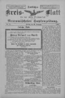 Amtliches Kreis-Blatt f&uuml;r den Kreis Neutomischel: zugleich Neutomischeler Hopfenzeitung 1898.09.30 Nr76