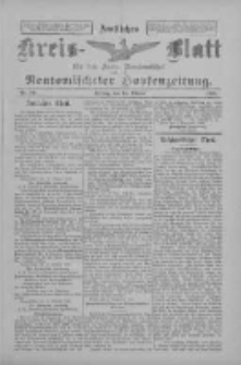Amtliches Kreis-Blatt f&uuml;r den Kreis Neutomischel: zugleich Neutomischeler Hopfenzeitung 1898.10.14 Nr80