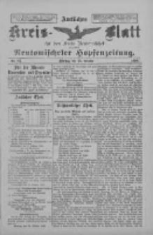 Amtliches Kreis-Blatt f&uuml;r den Kreis Neutomischel: zugleich Neutomischeler Hopfenzeitung 1898.10.25 Nr83