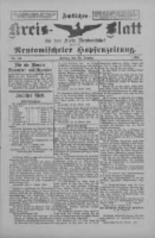 Amtliches Kreis-Blatt f&uuml;r den Kreis Neutomischel: zugleich Neutomischeler Hopfenzeitung 1898.10.28 Nr84