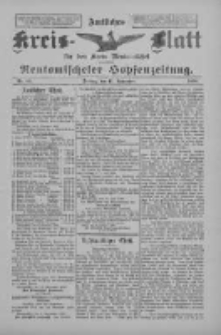 Amtliches Kreis-Blatt f&uuml;r den Kreis Neutomischel: zugleich Neutomischeler Hopfenzeitung 1898.11.11 Nr88