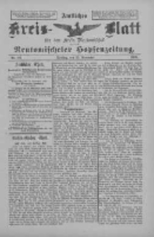 Amtliches Kreis-Blatt f&uuml;r den Kreis Neutomischel: zugleich Neutomischeler Hopfenzeitung 1898.11.15 Nr89