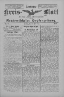 Amtliches Kreis-Blatt für den Kreis Neutomischel: zugleich Neutomischeler Hopfenzeitung 1898.11.18 Nr90