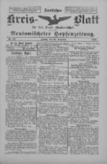 Amtliches Kreis-Blatt für den Kreis Neutomischel: zugleich Neutomischeler Hopfenzeitung 1898.11.25 Nr92