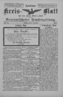 Amtliches Kreis-Blatt für den Kreis Neutomischel: zugleich Neutomischeler Hopfenzeitung 1898.12.06 Nr95