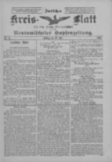 Amtliches Kreis-Blatt f&uuml;r den Kreis Neutomischel: zugleich Neutomischeler Hopfenzeitung 1899.05.12 Nr37