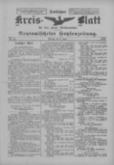 Amtliches Kreis-Blatt f&uuml;r den Kreis Neutomischel: zugleich Neutomischeler Hopfenzeitung 1899.06.09 Nr44