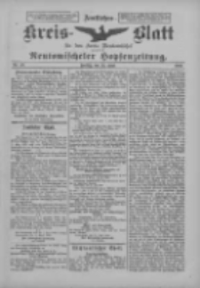 Amtliches Kreis-Blatt f&uuml;r den Kreis Neutomischel: zugleich Neutomischeler Hopfenzeitung 1899.06.23 Nr48