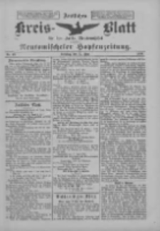 Amtliches Kreis-Blatt für den Kreis Neutomischel: zugleich Neutomischeler Hopfenzeitung 1899.06.27 Nr49