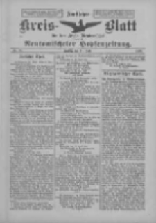 Amtliches Kreis-Blatt f&uuml;r den Kreis Neutomischel: zugleich Neutomischeler Hopfenzeitung 1899.07.21 Nr56