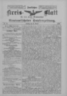 Amtliches Kreis-Blatt f&uuml;r den Kreis Neutomischel: zugleich Neutomischeler Hopfenzeitung 1899.08.18 Nr64