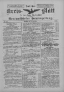 Amtliches Kreis-Blatt f&uuml;r den Kreis Neutomischel: zugleich Neutomischeler Hopfenzeitung 1899.09.05 Nr69