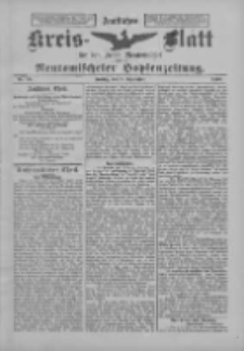 Amtliches Kreis-Blatt f&uuml;r den Kreis Neutomischel: zugleich Neutomischeler Hopfenzeitung 1899.09.08 Nr70