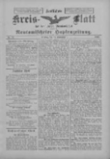 Amtliches Kreis-Blatt für den Kreis Neutomischel: zugleich Neutomischeler Hopfenzeitung 1899.09.19 Nr73