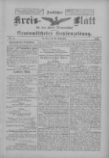 Amtliches Kreis-Blatt f&uuml;r den Kreis Neutomischel: zugleich Neutomischeler Hopfenzeitung 1899.09.26 Nr75