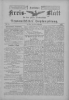 Amtliches Kreis-Blatt für den Kreis Neutomischel: zugleich Neutomischeler Hopfenzeitung 1899.09.26 Nr75