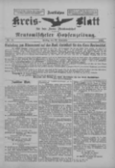 Amtliches Kreis-Blatt f&uuml;r den Kreis Neutomischel: zugleich Neutomischeler Hopfenzeitung 1899.09.29 Nr76