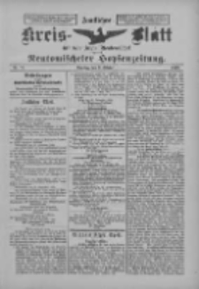 Amtliches Kreis-Blatt f&uuml;r den Kreis Neutomischel: zugleich Neutomischeler Hopfenzeitung 1899.10.03 Nr77