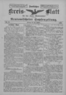 Amtliches Kreis-Blatt f&uuml;r den Kreis Neutomischel: zugleich Neutomischeler Hopfenzeitung 1899.10.20 Nr82
