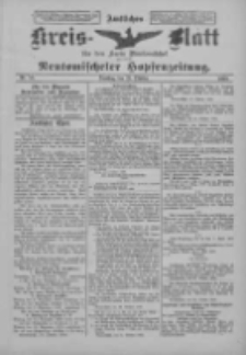 Amtliches Kreis-Blatt f&uuml;r den Kreis Neutomischel: zugleich Neutomischeler Hopfenzeitung 1899.10.31 Nr85