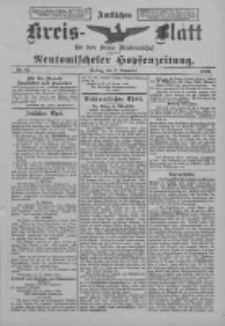 Amtliches Kreis-Blatt für den Kreis Neutomischel: zugleich Neutomischeler Hopfenzeitung 1899.11.03 Nr86