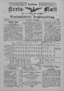 Amtliches Kreis-Blatt für den Kreis Neutomischel: zugleich Neutomischeler Hopfenzeitung 1899.11.10 Nr88