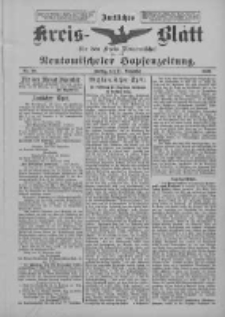 Amtliches Kreis-Blatt f&uuml;r den Kreis Neutomischel: zugleich Neutomischeler Hopfenzeitung 1899.11.17 Nr90