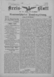 Amtliches Kreis-Blatt für den Kreis Neutomischel: zugleich Neutomischeler Hopfenzeitung 1899.11.24 Nr92