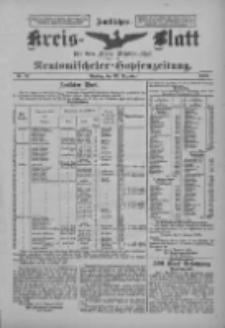 Amtliches Kreis-Blatt f&uuml;r den Kreis Neutomischel: zugleich Neutomischeler Hopfenzeitung 1899.12.12 Nr97