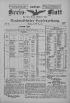 Amtliches Kreis-Blatt für den Kreis Neutomischel: zugleich Neutomischeler Hopfenzeitung 1899.12.12 Nr97