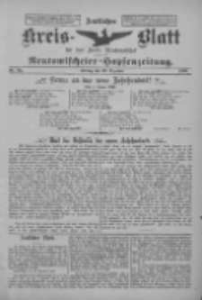 Amtliches Kreis-Blatt für den Kreis Neutomischel: zugleich Neutomischeler Hopfenzeitung 1899.12.29 Nr101