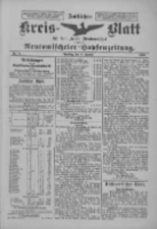 Amtliches Kreis-Blatt f&uuml;r den Kreis Neutomischel: zugleich Neutomischeler Hopfenzeitung 1900.01.09 Nr3