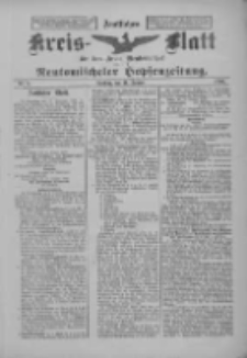 Amtliches Kreis-Blatt f&uuml;r den Kreis Neutomischel: zugleich Neutomischeler Hopfenzeitung 1900.01.16 Nr5
